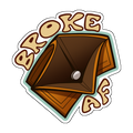 Broke AF Sticker