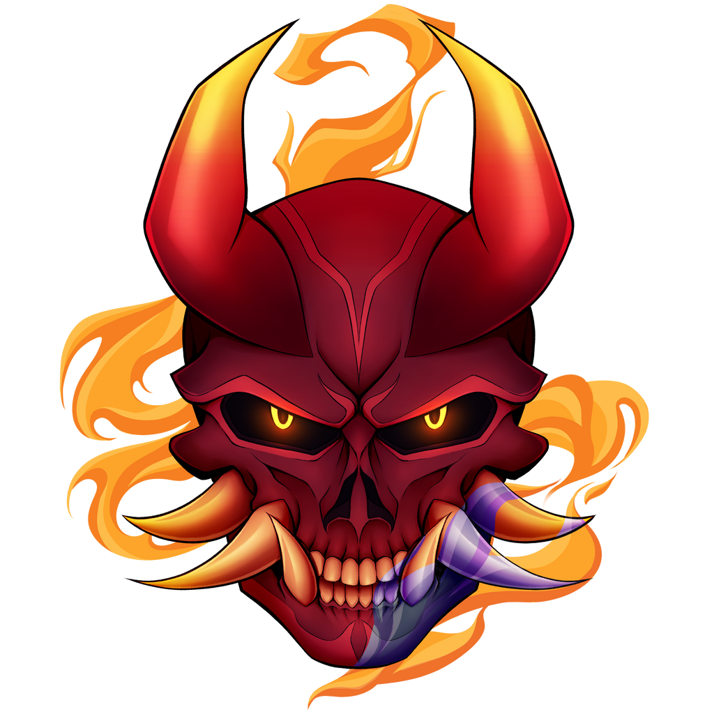 Oni Mask Sticker