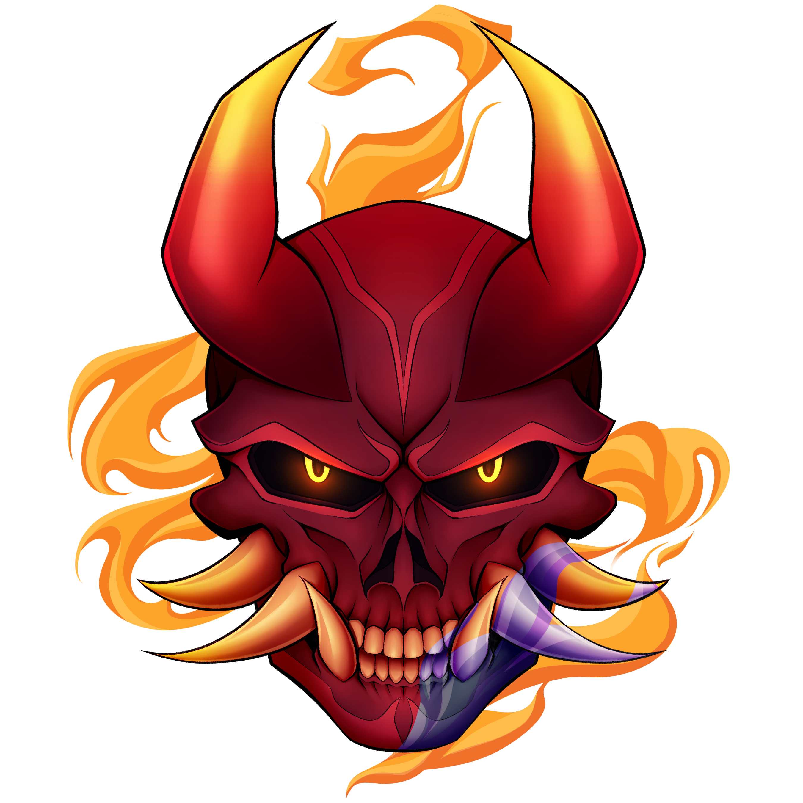 Oni Mask Sticker