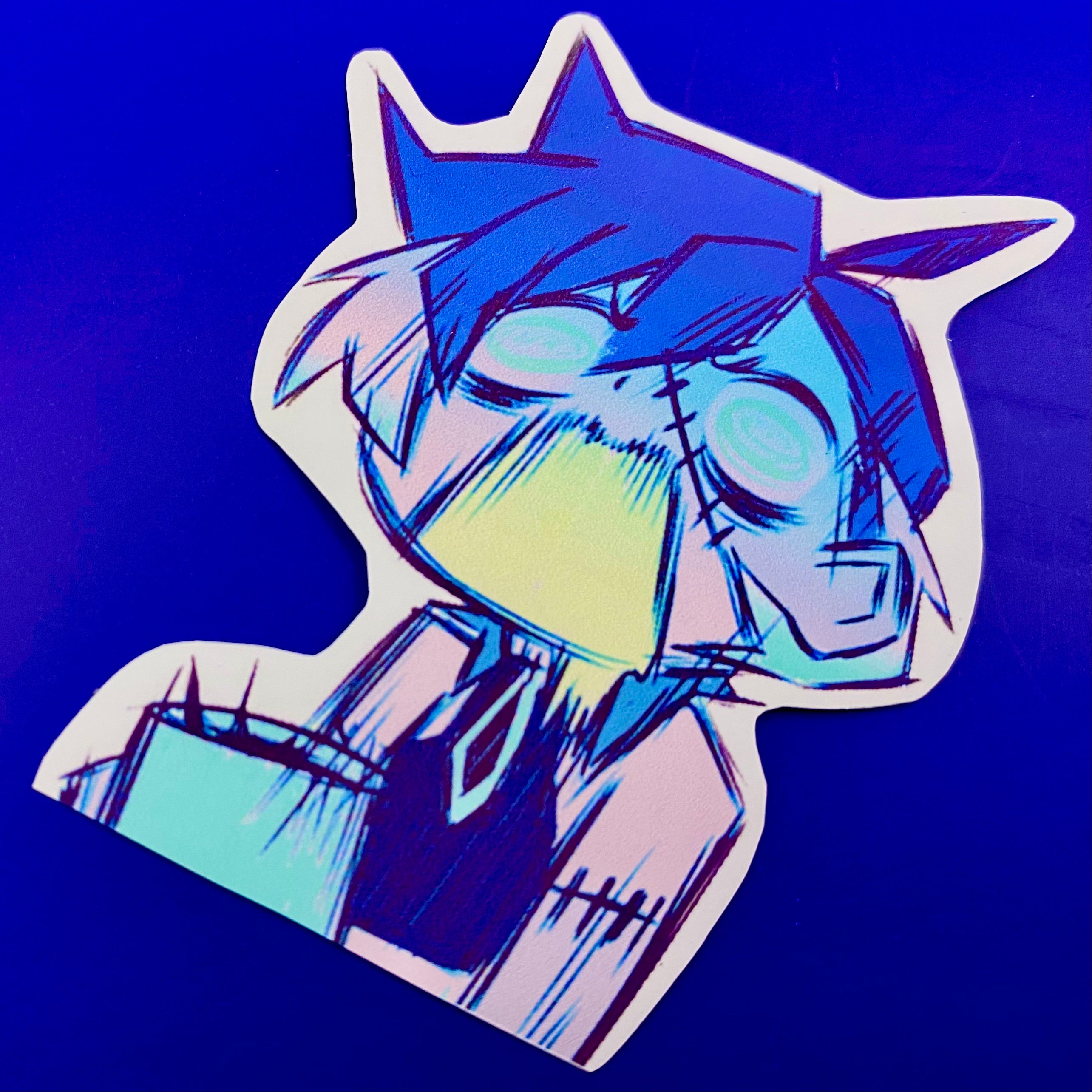 Freaked Out Zungie Sticker