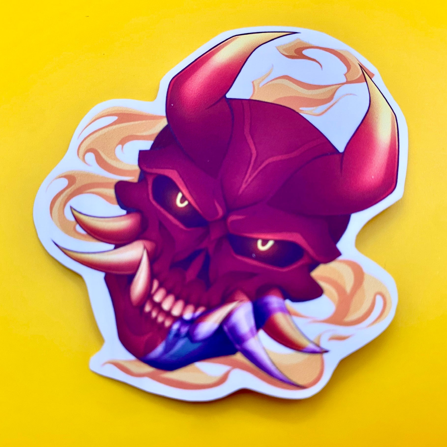 Oni Mask Sticker