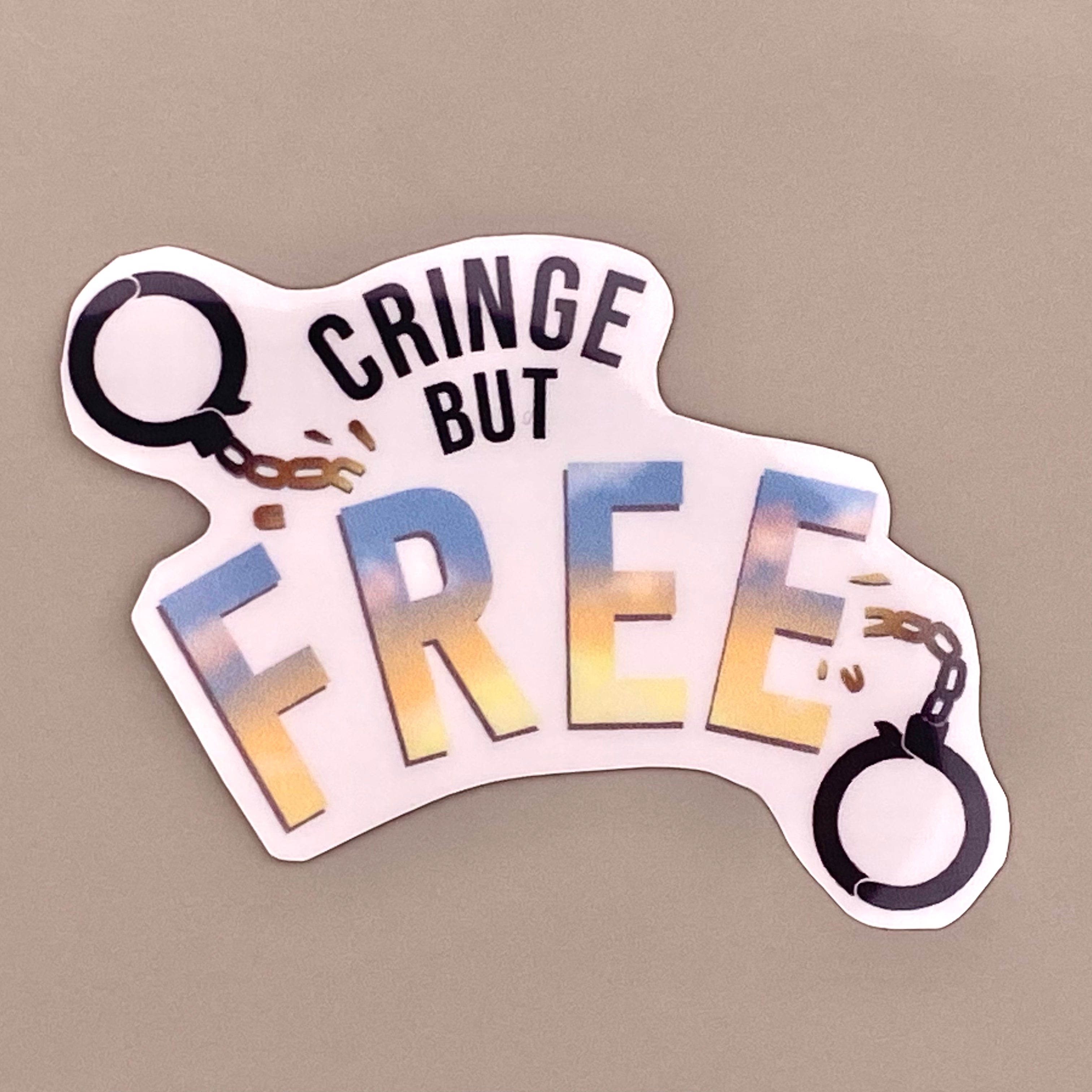Cringe but Free Sticker