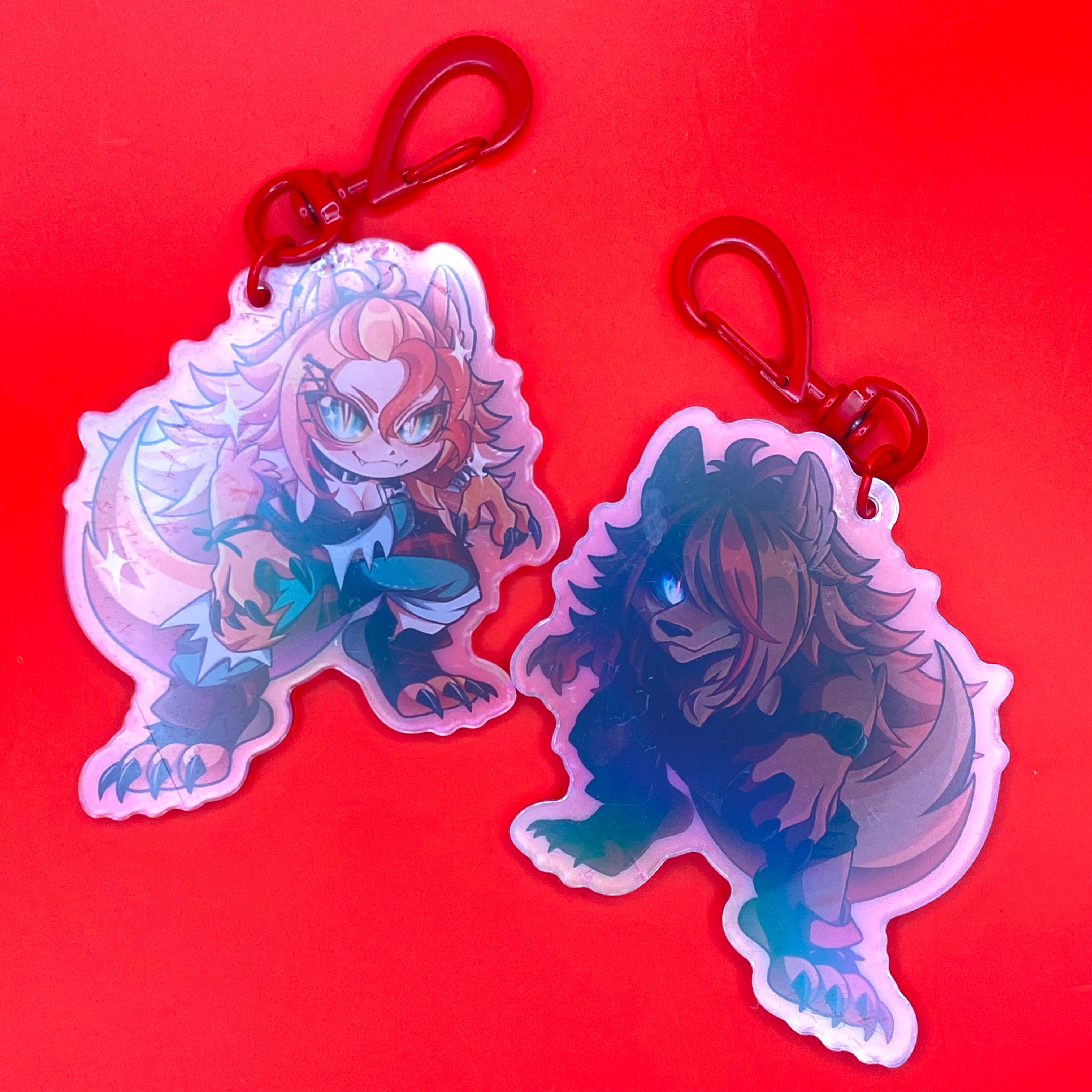 VCHIBAN Iridescent Holographic Keychain
