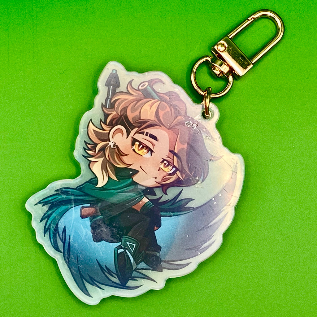 HOLOSTARS ARMIS Iridescent Holographic Keychain